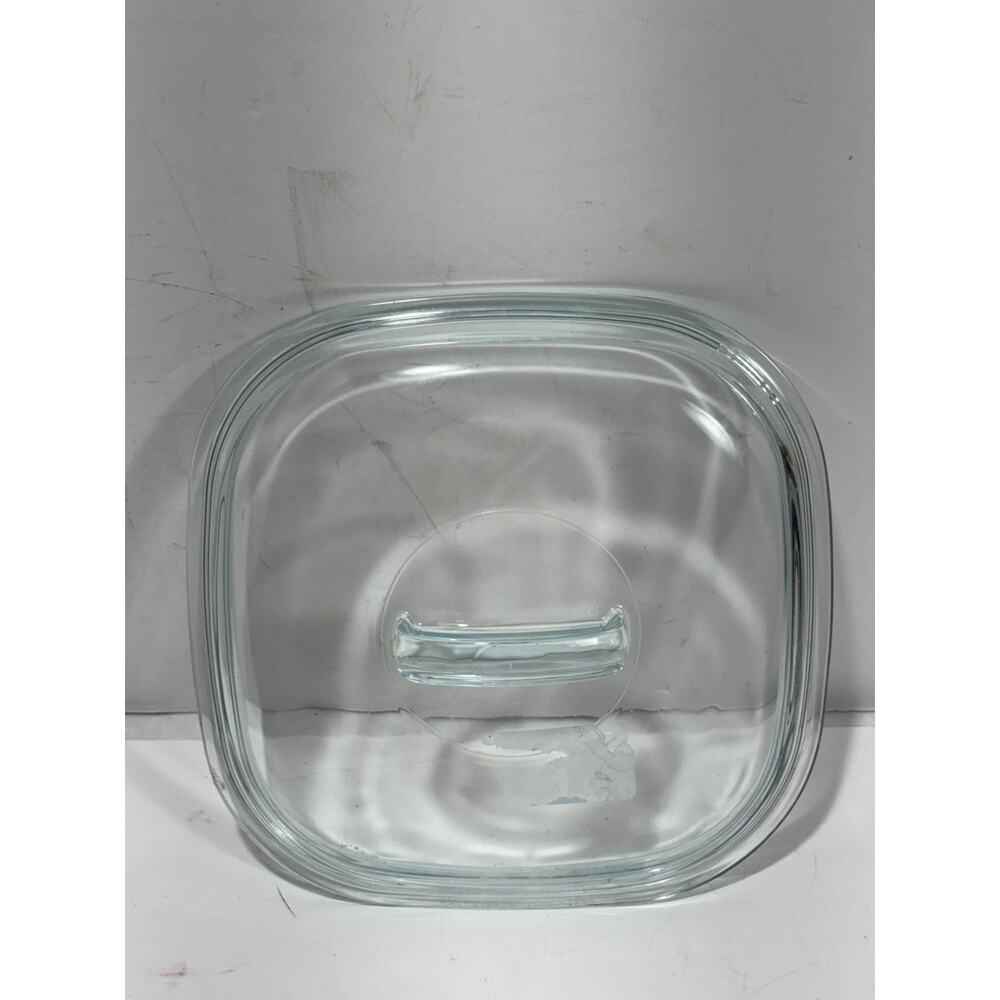 Vintage Pyrex Replacement Lid Large‎ 9" Square 680C Flat Handle See Pictures